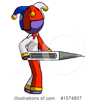 Royalty-Free (RF) Purple Design Mascot Clipart Illustration by Leo Blanchette - Stock Sample #1574807