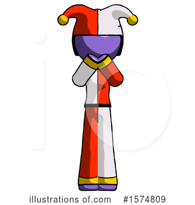 Royalty-Free (RF) Purple Design Mascot Clipart Illustration by Leo Blanchette - Stock Sample #1574809