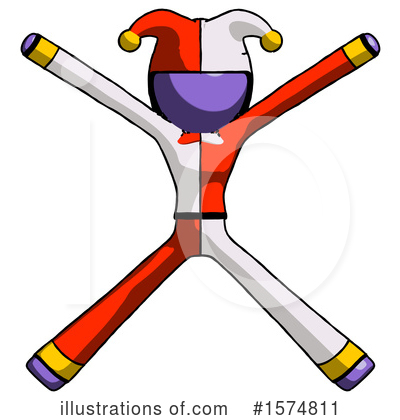 Royalty-Free (RF) Purple Design Mascot Clipart Illustration by Leo Blanchette - Stock Sample #1574811