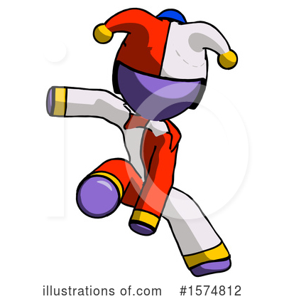 Royalty-Free (RF) Purple Design Mascot Clipart Illustration by Leo Blanchette - Stock Sample #1574812