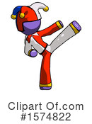 Purple Design Mascot Clipart #1574822 by Leo Blanchette