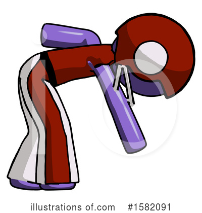 Royalty-Free (RF) Purple Design Mascot Clipart Illustration by Leo Blanchette - Stock Sample #1582091