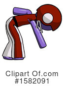 Purple Design Mascot Clipart #1582091 by Leo Blanchette