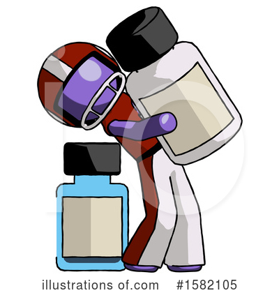 Royalty-Free (RF) Purple Design Mascot Clipart Illustration by Leo Blanchette - Stock Sample #1582105
