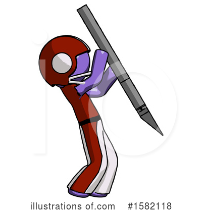 Royalty-Free (RF) Purple Design Mascot Clipart Illustration by Leo Blanchette - Stock Sample #1582118