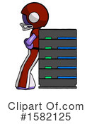 Purple Design Mascot Clipart #1582125 by Leo Blanchette