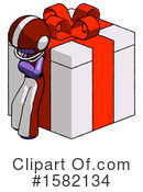 Purple Design Mascot Clipart #1582134 by Leo Blanchette