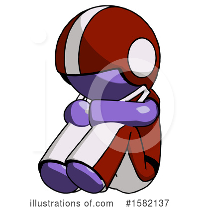 Royalty-Free (RF) Purple Design Mascot Clipart Illustration by Leo Blanchette - Stock Sample #1582137