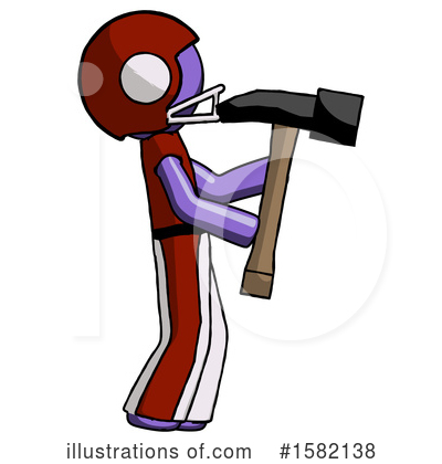 Royalty-Free (RF) Purple Design Mascot Clipart Illustration by Leo Blanchette - Stock Sample #1582138