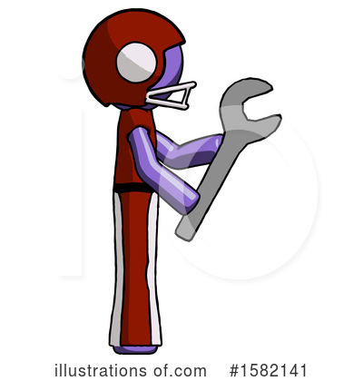 Royalty-Free (RF) Purple Design Mascot Clipart Illustration by Leo Blanchette - Stock Sample #1582141