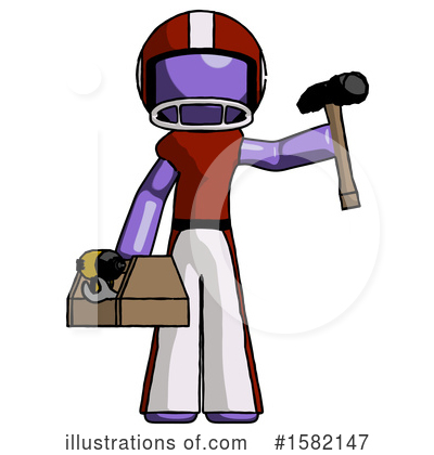 Royalty-Free (RF) Purple Design Mascot Clipart Illustration by Leo Blanchette - Stock Sample #1582147