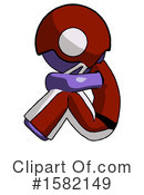 Purple Design Mascot Clipart #1582149 by Leo Blanchette
