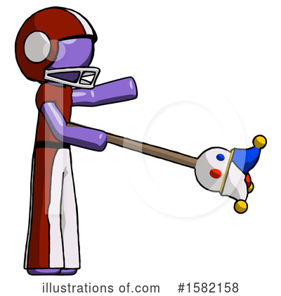 Royalty-Free (RF) Purple Design Mascot Clipart Illustration by Leo Blanchette - Stock Sample #1582158