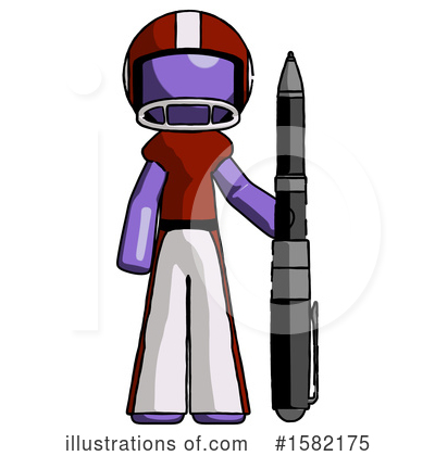 Royalty-Free (RF) Purple Design Mascot Clipart Illustration by Leo Blanchette - Stock Sample #1582175