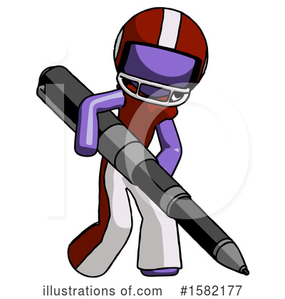 Royalty-Free (RF) Purple Design Mascot Clipart Illustration by Leo Blanchette - Stock Sample #1582177