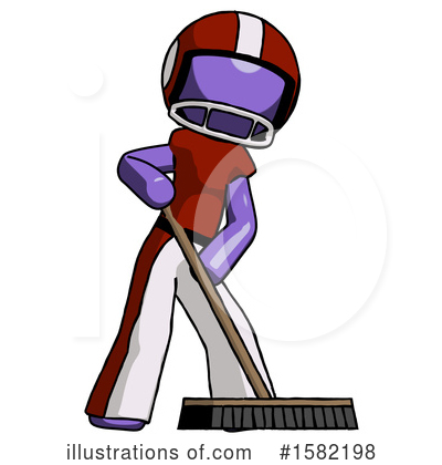 Royalty-Free (RF) Purple Design Mascot Clipart Illustration by Leo Blanchette - Stock Sample #1582198