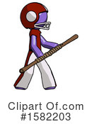 Purple Design Mascot Clipart #1582203 by Leo Blanchette