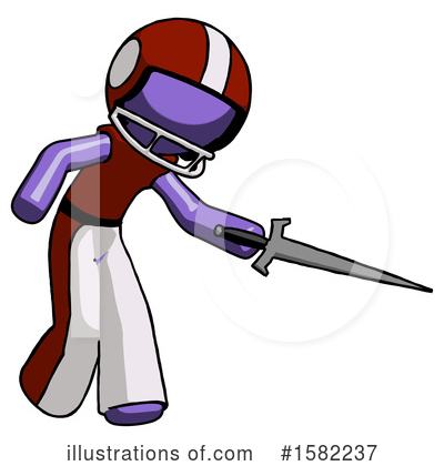 Royalty-Free (RF) Purple Design Mascot Clipart Illustration by Leo Blanchette - Stock Sample #1582237
