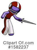 Purple Design Mascot Clipart #1582237 by Leo Blanchette