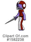 Purple Design Mascot Clipart #1582238 by Leo Blanchette