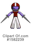 Purple Design Mascot Clipart #1582239 by Leo Blanchette