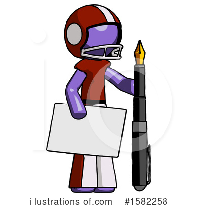 Royalty-Free (RF) Purple Design Mascot Clipart Illustration by Leo Blanchette - Stock Sample #1582258