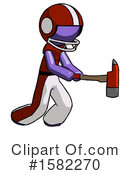 Purple Design Mascot Clipart #1582270 by Leo Blanchette