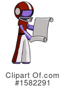Purple Design Mascot Clipart #1582291 by Leo Blanchette