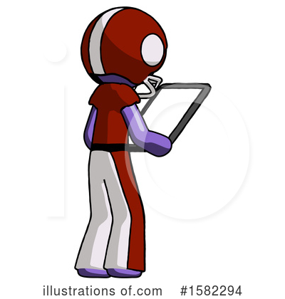 Royalty-Free (RF) Purple Design Mascot Clipart Illustration by Leo Blanchette - Stock Sample #1582294