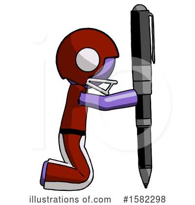 Royalty-Free (RF) Purple Design Mascot Clipart Illustration by Leo Blanchette - Stock Sample #1582298