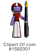 Purple Design Mascot Clipart #1582301 by Leo Blanchette