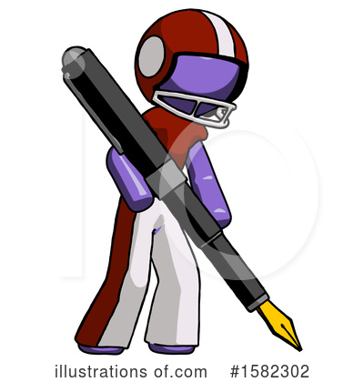 Royalty-Free (RF) Purple Design Mascot Clipart Illustration by Leo Blanchette - Stock Sample #1582302