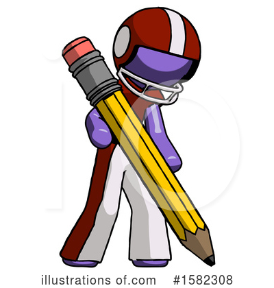Royalty-Free (RF) Purple Design Mascot Clipart Illustration by Leo Blanchette - Stock Sample #1582308