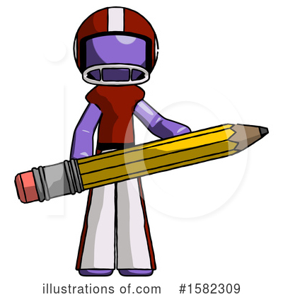 Royalty-Free (RF) Purple Design Mascot Clipart Illustration by Leo Blanchette - Stock Sample #1582309