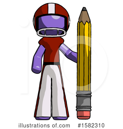 Royalty-Free (RF) Purple Design Mascot Clipart Illustration by Leo Blanchette - Stock Sample #1582310
