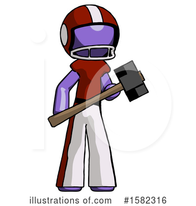 Royalty-Free (RF) Purple Design Mascot Clipart Illustration by Leo Blanchette - Stock Sample #1582316