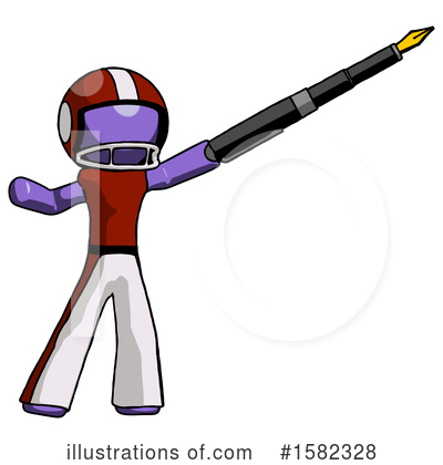 Royalty-Free (RF) Purple Design Mascot Clipart Illustration by Leo Blanchette - Stock Sample #1582328