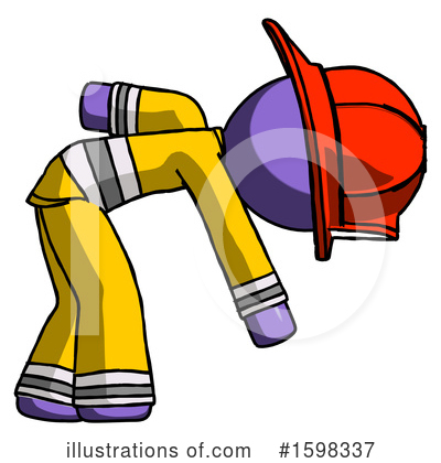 Royalty-Free (RF) Purple Design Mascot Clipart Illustration by Leo Blanchette - Stock Sample #1598337