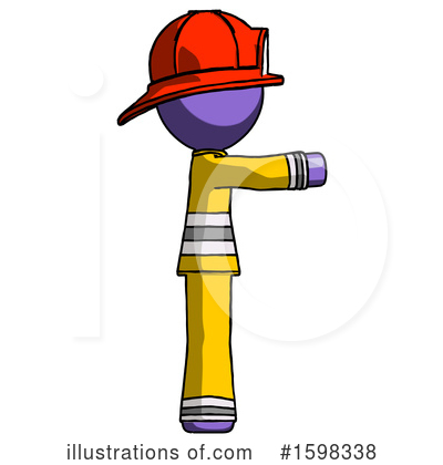Royalty-Free (RF) Purple Design Mascot Clipart Illustration by Leo Blanchette - Stock Sample #1598338