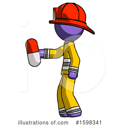 Royalty-Free (RF) Purple Design Mascot Clipart Illustration by Leo Blanchette - Stock Sample #1598341