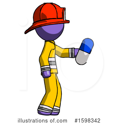 Royalty-Free (RF) Purple Design Mascot Clipart Illustration by Leo Blanchette - Stock Sample #1598342