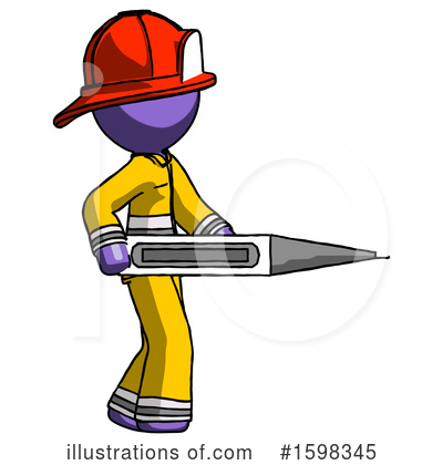 Royalty-Free (RF) Purple Design Mascot Clipart Illustration by Leo Blanchette - Stock Sample #1598345