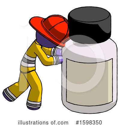 Royalty-Free (RF) Purple Design Mascot Clipart Illustration by Leo Blanchette - Stock Sample #1598350