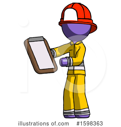 Royalty-Free (RF) Purple Design Mascot Clipart Illustration by Leo Blanchette - Stock Sample #1598363