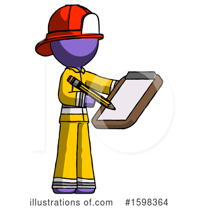Royalty-Free (RF) Purple Design Mascot Clipart Illustration by Leo Blanchette - Stock Sample #1598364