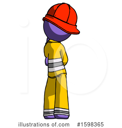 Royalty-Free (RF) Purple Design Mascot Clipart Illustration by Leo Blanchette - Stock Sample #1598365