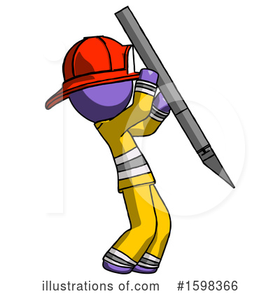 Royalty-Free (RF) Purple Design Mascot Clipart Illustration by Leo Blanchette - Stock Sample #1598366