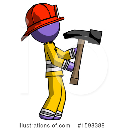 Royalty-Free (RF) Purple Design Mascot Clipart Illustration by Leo Blanchette - Stock Sample #1598388