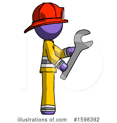 Royalty-Free (RF) Purple Design Mascot Clipart Illustration by Leo Blanchette - Stock Sample #1598392