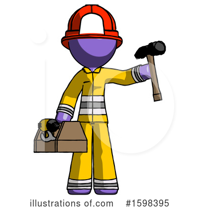 Royalty-Free (RF) Purple Design Mascot Clipart Illustration by Leo Blanchette - Stock Sample #1598395